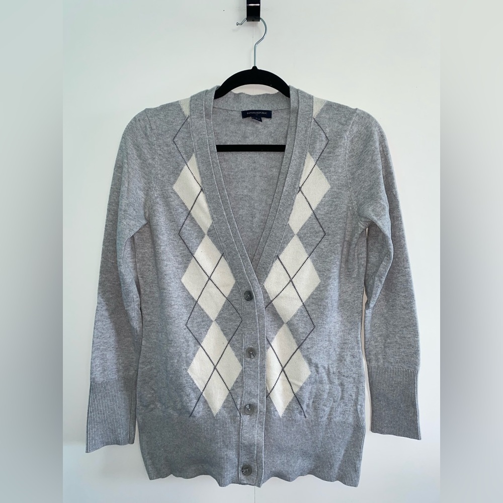 Banana Republic Diamond Accent grey Cardigan